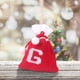thumbnail image 4 of Bolsa de regalo tejida con letras del alfabeto | Bolsa bordada para dulces navideños | Adorno navideño personalizado | Mini bolsa colgante para decoración del árbol, 4 of 5