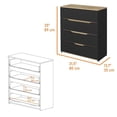 thumbnail image 4 of FM FURNITURE Canby Ensemble de Chambre 2 Pcs Bois d'Ingénierie Multicolore, 4 of 7