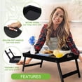 thumbnail image 4 of Mesa con bandeja Artmeer de madera para servir el desayuno en la cama, 4 of 9