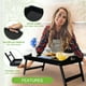 thumbnail image 4 of Mesa con bandeja Artmeer de madera para servir el desayuno en la cama, 4 of 9