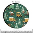 thumbnail image 2 of Garbage Truck Christmas Heavy Duty Spare Tire Cover Kids Cartoon Car Wheel Tire Covers for Travel Trailers Protectors Weatherproof Dust-Proof for Camper Truck Travel Trailer 15inch, 2 of 8