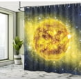 thumbnail image 5 of Ambesonne Galaxy Shower Curtain, Galaxy Space Panorama, 69"Wx75"L, Yellow Blue, 5 of 5