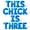 Blue, variant on Letter Balloons - THIS CHICK IS THREE 16" Inch Alphabet Letters Foil Mylar Balloon 3rd Birthday Party Banner (Purple)