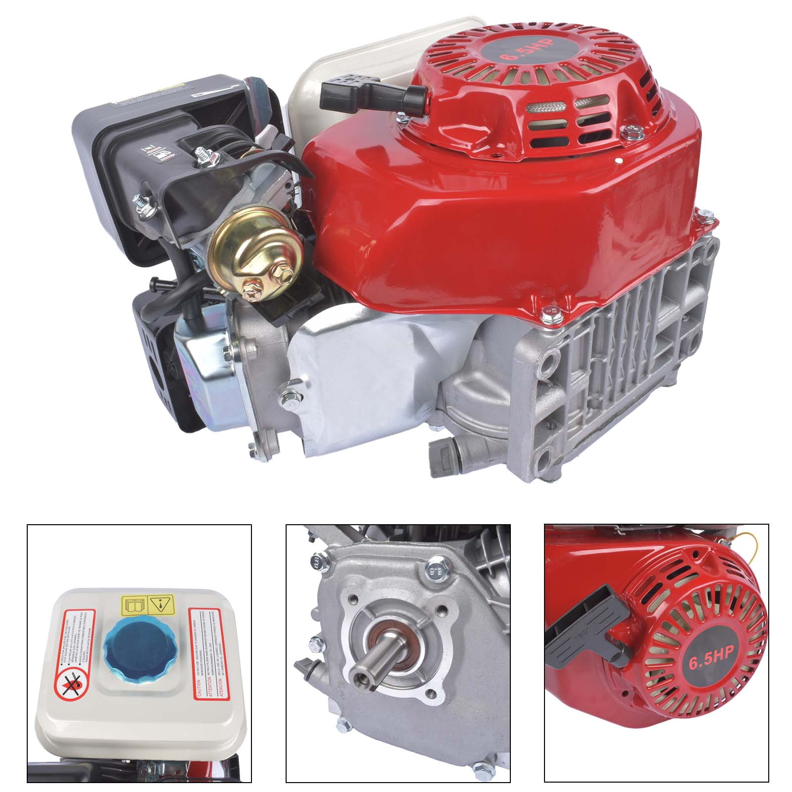 GELUOXI 6.5HP 160cc Gas Engine 4-Stroke OHV Air Cooled for Industrial and Agricultural Equipment