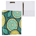 thumbnail image 3 of Lemon Yellow Green 3 Ring Binders 1.5 inch Hardcover File Folders with Interior Pockets A4 Size Organizer for School Office Hospital, 3 of 8