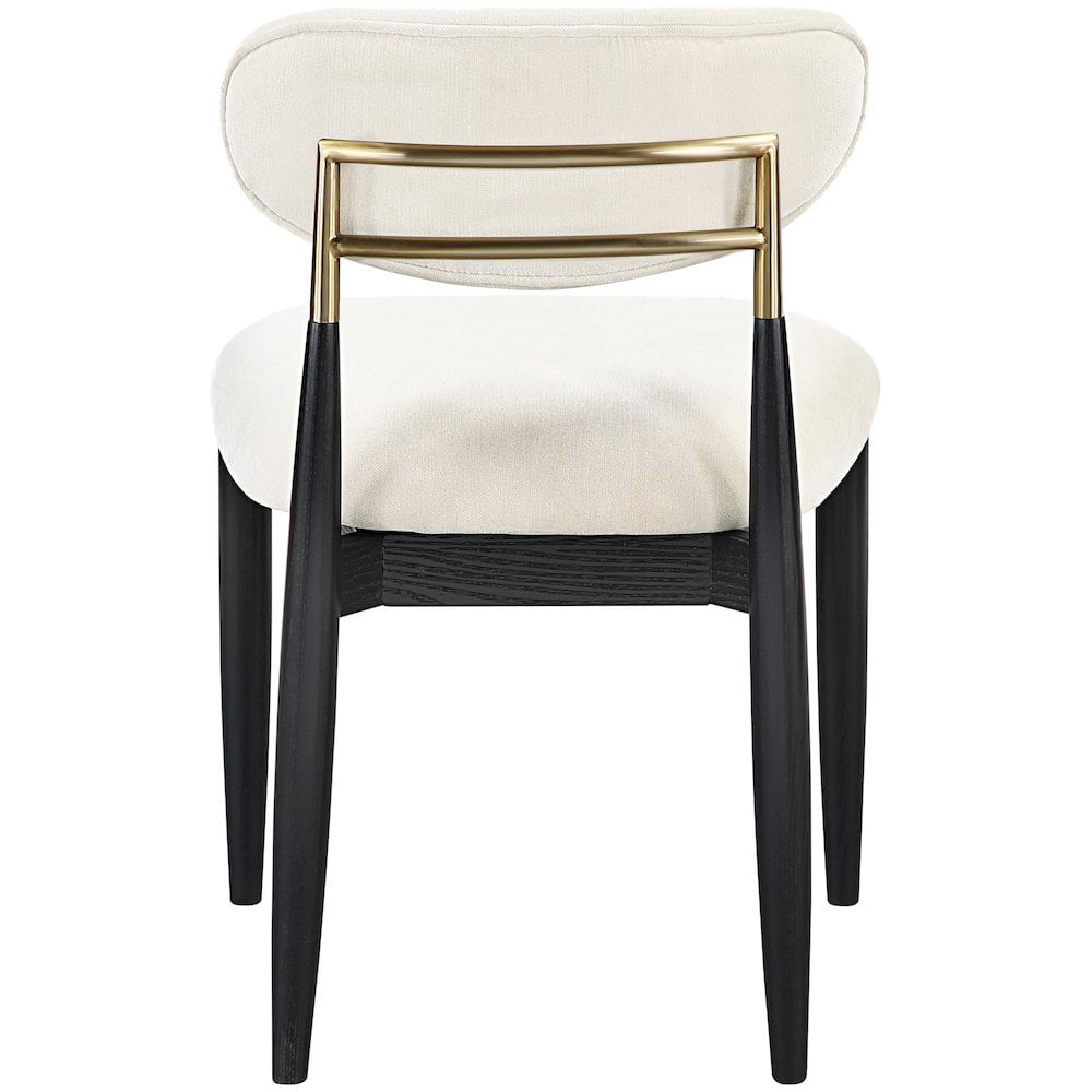Meridian Furniture Riccio Cream Performance Fabric Dining Side Chair (Set of 2)