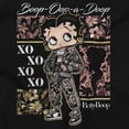 thumbnail image 2 of Betty Boop Urban Florals XOXO Cartoon Short Sleeve Women's Graphic Tee Brisco Brands S, 2 of 5