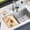 White, variant on LIZEVINC Stone Faucet Mat for Kitchen Sink, Water Absorbing Stone Tray for Sink, Diatomite Fast-Drying Faucet Mat, Sink Splash Guard Water-Absorbing Stone Tray for Bathroom,Kitchen Counter
