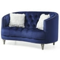 thumbnail image 2 of Glory Furniture Dania Velvet Upholstered Loveseat in Blue, 2 of 8