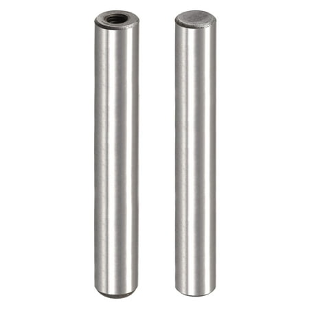 

M6 Internal Thread Dowel Pin 2 Pack 12x80mm Chamfering Flat Carbon Steel Cylindrical Pin