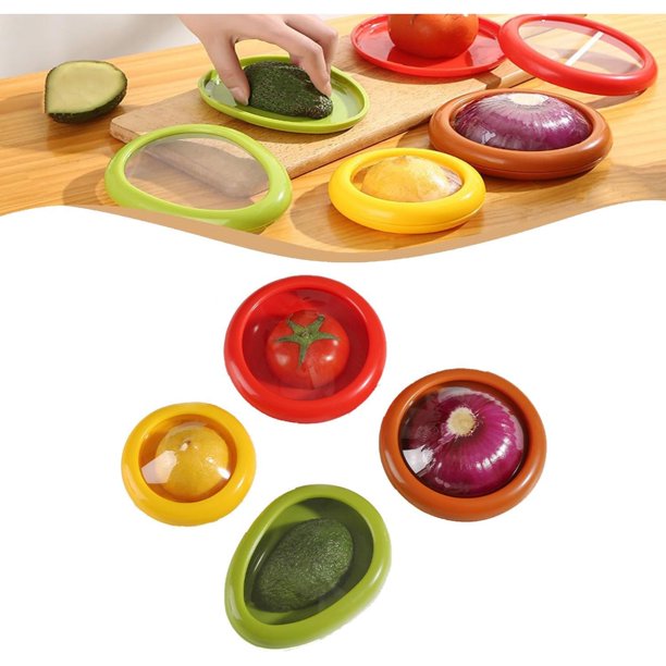 Caja de silicona para almacenar frutas Changmaius, recipientes de silicona para frutas, caja antioxidante para verduras, juego de recipientes para guardar verduras frescas para el refrigerador (1