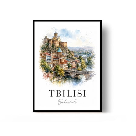 Tbilisi Georgia Travel Print Wall Decor