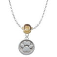 thumbnail image 1 of Delight Jewelry Silvertone Paw - Round Seal Mia Monkey Charm Necklace, 1 of 4