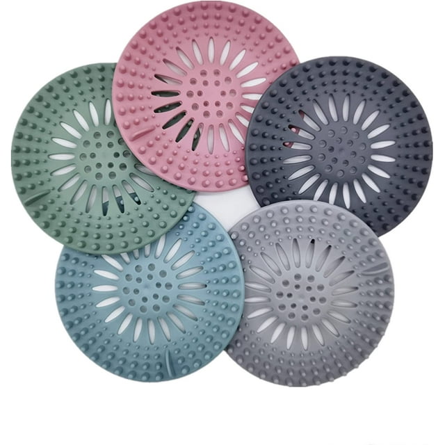 Hair Catcher Durable Silicone Hair Stopper Shower Drain Covers Easy to