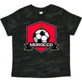 thumbnail image 3 of Inktastic Soccer Morocco Flag Banner Boys or Girls Toddler T-Shirt, 3 of 5
