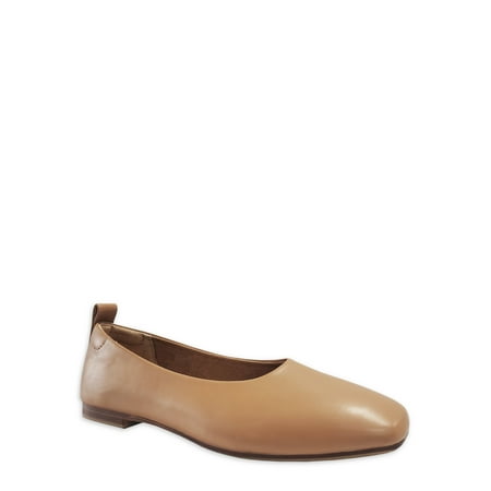 

Time and Tru Women s Soft Square Toe Ballet Flats