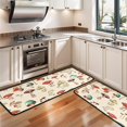 thumbnail image 3 of Kitchen Rugs Sets Of 2,Red Mushroom Light Pattern Anti Fatigue Kitchen Mat Rugs Non Slip Washable,Decorative Kitchen Floor Mats for Kitchen,Sink,Laundry,17"x47"+17"x47", 3 of 5