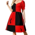 thumbnail image 1 of Vestido de manga corta Dr Q vestidos estilo coreano verano traje de mujer ropa de mujer novedades de verano mono de verano de mujer, 1 of 7