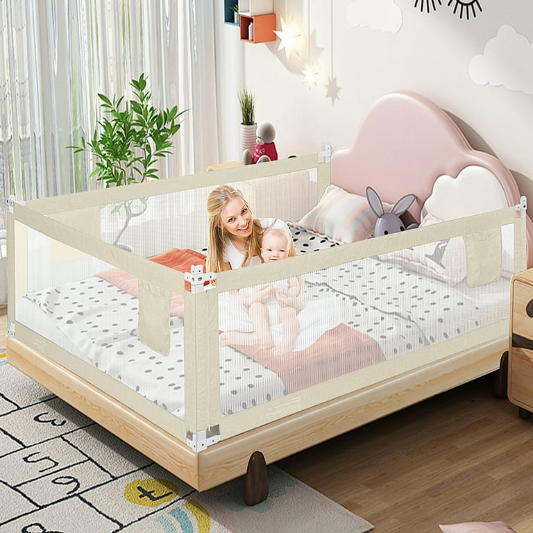 Bed rails for queen sale size bed walmart