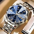 thumbnail image 2 of Binbond Reloj de Pulsera de Negocios para Hombre de 20 Mm con Eslabones de Acero Inoxidable, Multicolor, 2 of 10