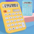 thumbnail image 2 of Musbetu Desktop Calculator Solar Powered Battery Operated 12 Digits Non-slip Oval Buttons Large LCD Display Finance Student Calculator Office Supplies, 2 of 7