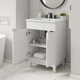 thumbnail image 1 of Modway Miles Meuble-Lavabo de Salle de Bain 24” Blanc Blanc, 1 of 11