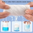 thumbnail image 3 of OIUR Bra Liner Reusable Washable Under-Breast Sweat Absorber Pads Women Odor Control Cotton Breast Pad Moisture Wicking Boob Insert Lining, 3 of 7