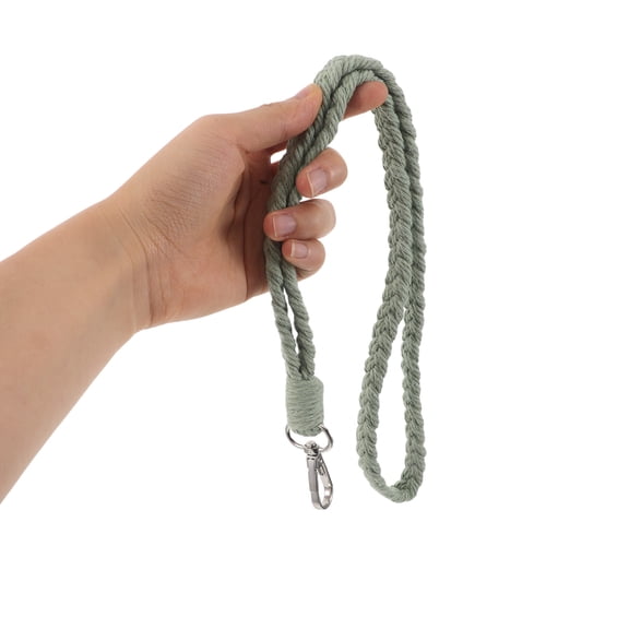 OFFIGAM 2-Pack Boho Macrame Rope Keychain Lanyards, Decorative Multifunctional Straps for Keys, Bags, and Accessories