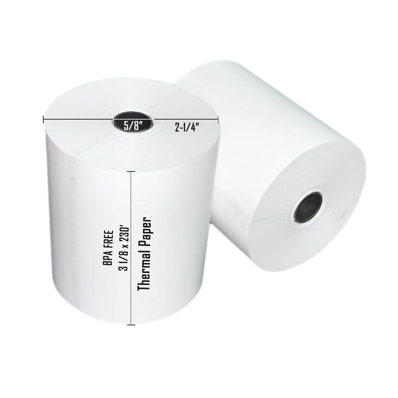 3 1/8" x 230' THERMAL POS RECEIPT PRINTER ROLL PAPER BPA FREE USA 18 ROLLS
