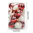 thumbnail image 3 of Christmas Balls Ornaments Set for Xmas Tree -16 PCS 2.36 inch Muti-Styles Shatterproof Hanging Balls Pendants for Christmas Tree Wreath Wedding Holiday Party Decoration, 3 of 6
