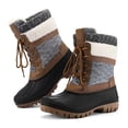 thumbnail image 2 of Pennysue Women's Waterproof Snow Booties A1-Brown Warm Mid-Tube Winter Boots Size 8, 2 of 8