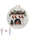 thumbnail image 2 of Complete Embroidery Kit with Hoop Threads Needles for Holiday Festive DIY Craft Projects and Art Making, 2 of 4