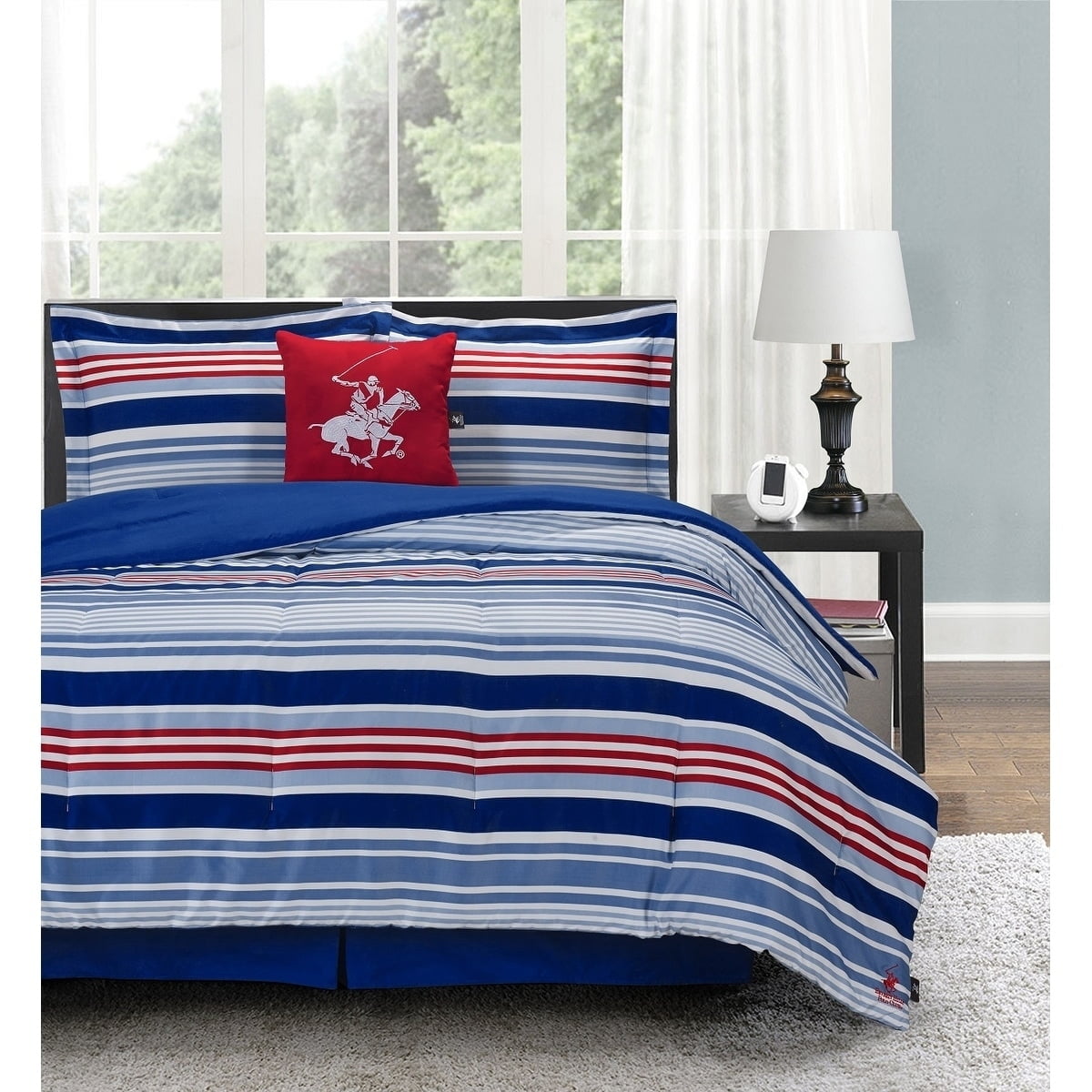 Beverly Hills Polo Club 5Piece Comforter Set