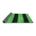 thumbnail image 2 of Ahgly Company Indoor Round Abstract Emerald Green Modern Area Rugs, 4' Round, 2 of 4
