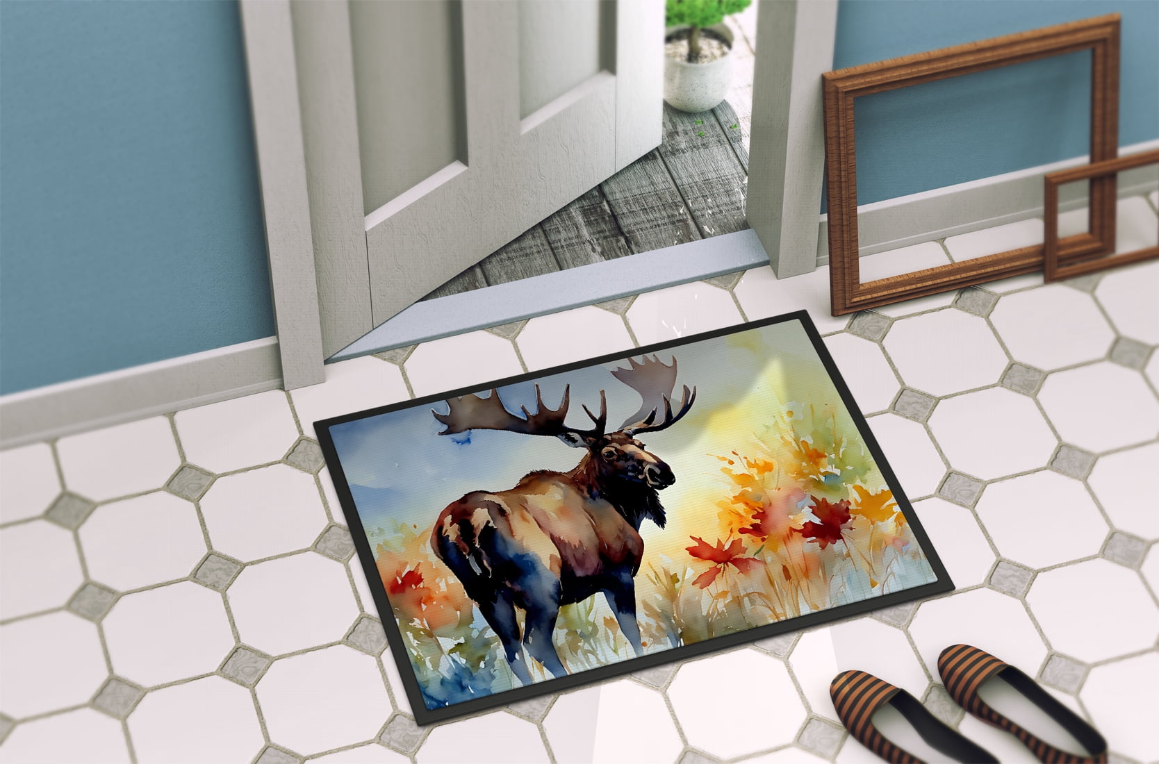 Carolines Treasures DAC2962MAT 0.15 x 18 x 27 in. Moose Doormat