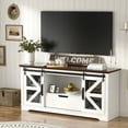 thumbnail image 3 of RichYa Easy Assemble Television Stands with Storage Cabinets and Drawers, Fiberboard White, 3 of 7