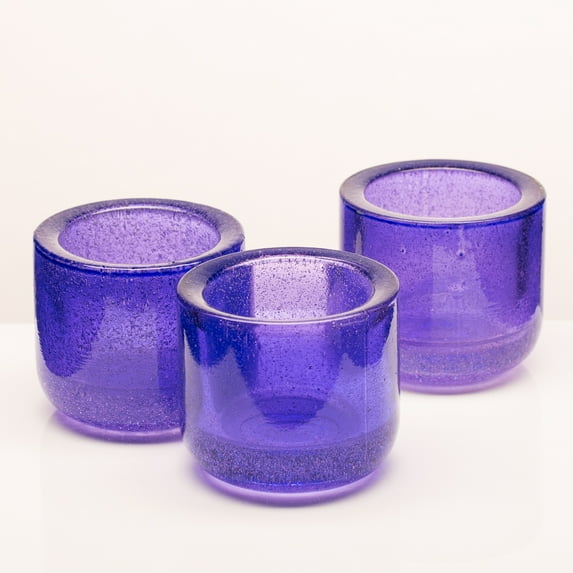 Richland Bubbles Candle Holder Purple Set of 6