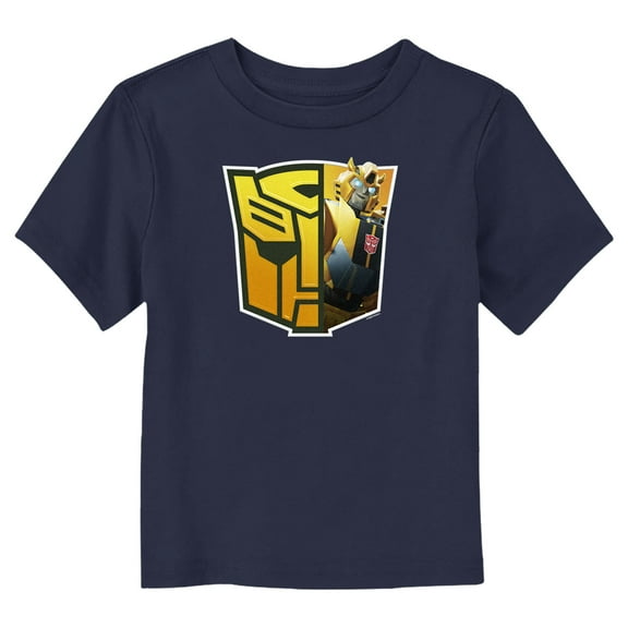 Toddler's Transformers: EarthSpark Bumblebee Autobots Logo Graphic Tee Navy Blue 2T