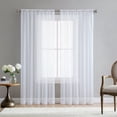 thumbnail image 4 of 4Pcs Super Soft Great Hand Feeling White Tulle Curtains for Living Room Modern Veil Chiffon Solid Sheer Voile, 4 of 10