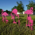 thumbnail image 4 of CIYISON Pink Flamingo Yard Decorations Metal Garden Statues & Sculptures Standing Bird Lawn Ornaments for Patios Backyard Pond, 4 of 8