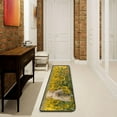 thumbnail image 3 of SKYSONIC Summer White Cow Runner Rug, 2' x 6' Non Slip with Rubber Backing Yellow Sunflowers Washable Soft Area Rug Carpet Entryway Rug Runner for Hallway Bedroom Kitchen Decor, 3 of 6
