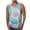 Light Blue, variant on Men's Rainbow Tie Dye Round Neck Tank Top Casual Sleeveless Muscle Gym Athletic Shirt Summer Hippie Tops Beach Wear