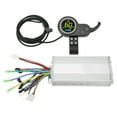thumbnail image 1 of Kit de controlador de motor de scooter eléctrico de 48 V, 60 V y 1000 W con panel LCD redondo a color 2 en 1 y acelerador de pulgar para conversión de bicicleta, 1 of 14