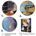 thumbnail image 3 of Designart "Colorful modern Phonograph Fusion" Entertainment Floater Framed Wall Art Print, 3 of 7