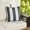 thumbnail image 2 of Better Homes & Gardens Cabana Black and White Striped Pillow, 2 of 6