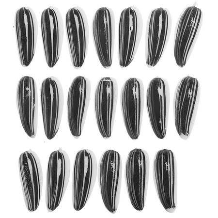 

Qiysamall 20 Pcs PVC Artificial Sunflower Seeds for DIY Crafts Photo Props Unique Room Decorations Lifelike Sunflower Seeds DIY Handicraft Accessories