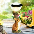 thumbnail image 3 of Resin Statues Outdoor Climbing Garden Statue Patio Gardening Decorative Solar Animal Lights Home Outdoor Decoration, 3 of 5