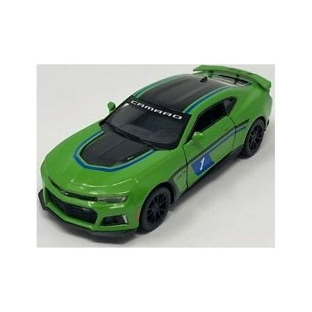 Kinsmart 5" 2017 Chevrolet Camaro ZL1 Livery Diecast Model Toy 1:38 Chevy- Green
