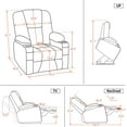 thumbnail image 6 of MCombo Electric Power Lift Recliner Chair with Extended Footrest for Elderly People, 3 Positions, Hand Remote Control, Lumbar Pillow, 2 Cup Holders, USB Ports, Faux Leather 7507 Blue, 6 of 7
