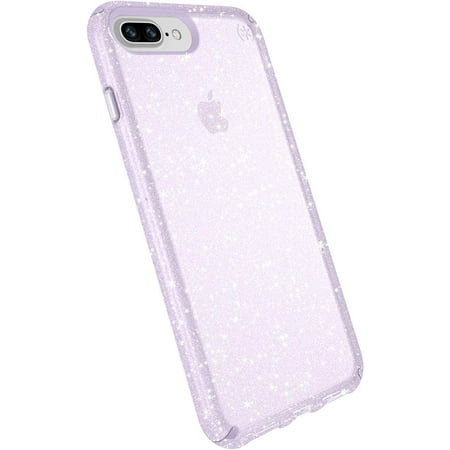 Speck Products Presidio Glitter Case for iPhone 8, iPhone 7, iPhone 6/6S - Bulk Packaging - Geide Purple Clear/Gold Glitter